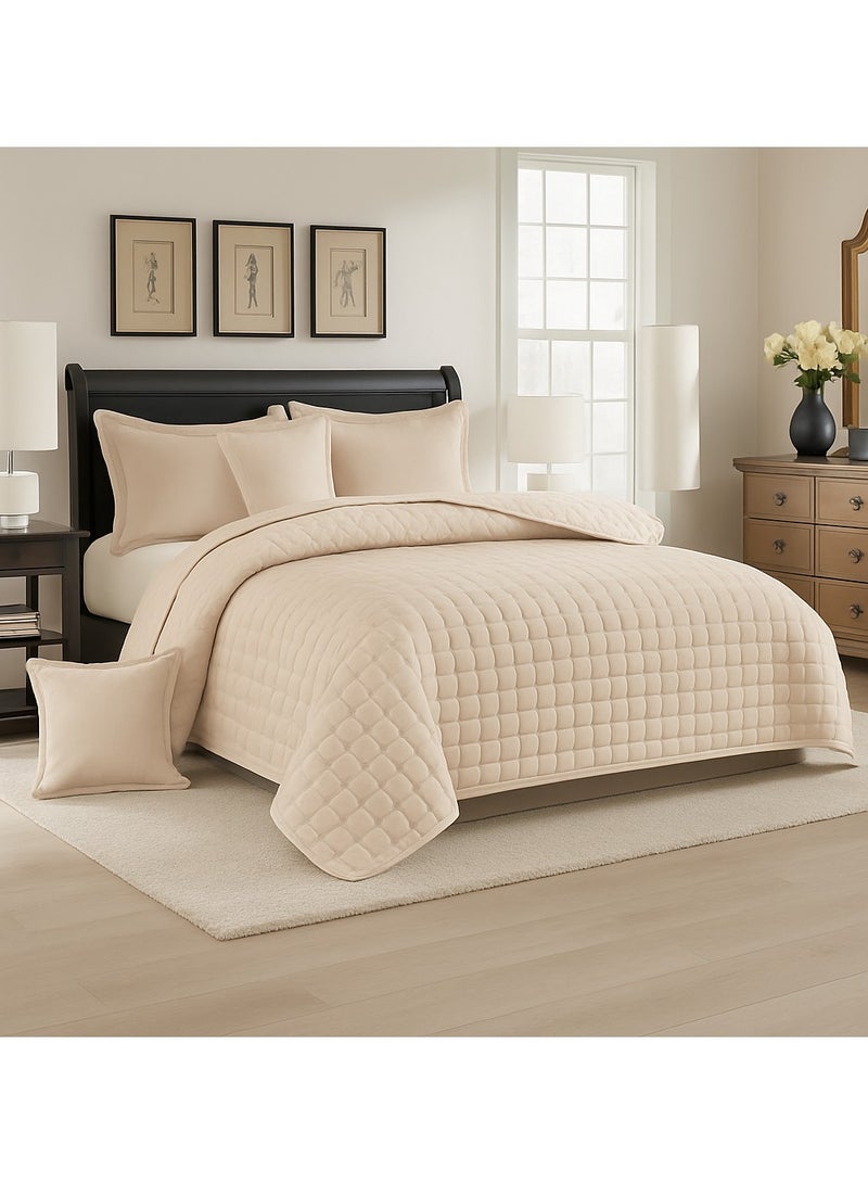 مينج لي طقم لحاف سرير نفرين مضغوط 6 قطع – بوليستر ناعم – مقاس كينج 230×250 سم - Image 1