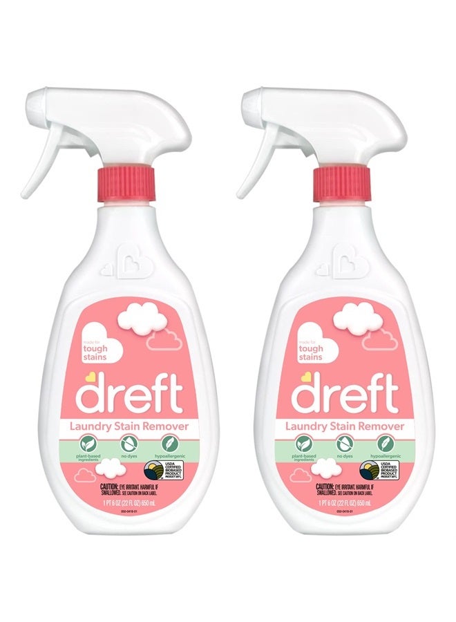 Dreft Stain Remover for Baby Clothes, Laundry Stain Remover Spray, Hypoallergenic Stain Treater, 22 Fl oz (Pack of 2) - Image 1