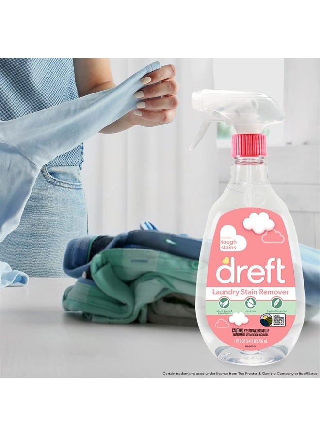 Dreft Stain Remover for Baby Clothes, Laundry Stain Remover Spray, Hypoallergenic Stain Treater, 22 Fl oz (Pack of 2) - Image 4