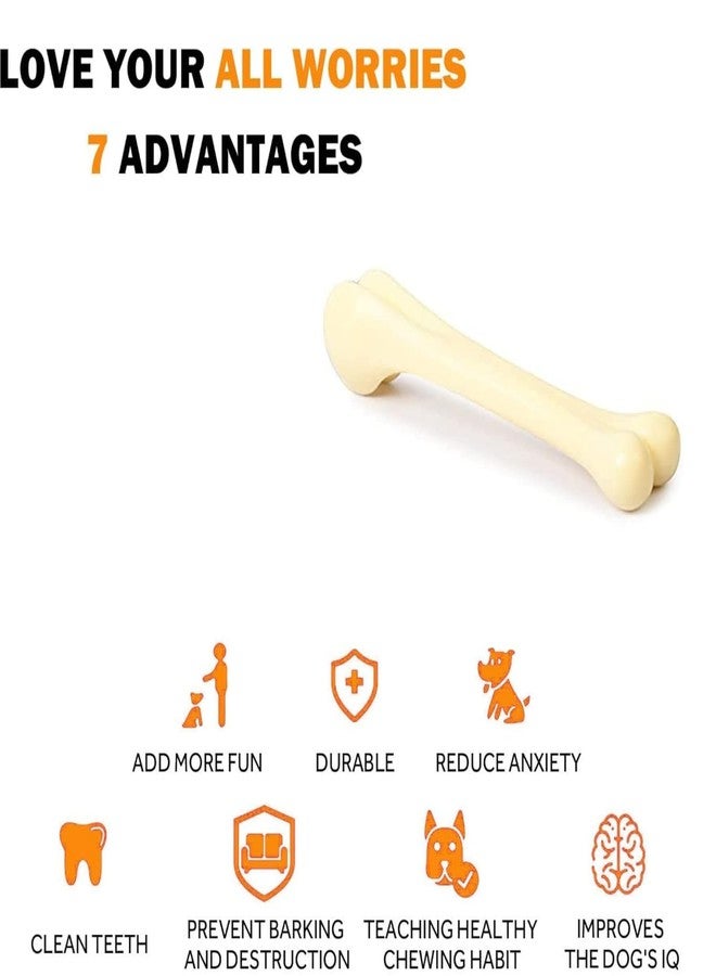 Fondle Dog Nylon Hard Chew 9inch Bone Toys for Adult Dogs, Dog Toys, Aggressive Chewers Teething Toys, Suitable for Large and Medium Dog (1 Piece) (9inch Bone) - Image 4