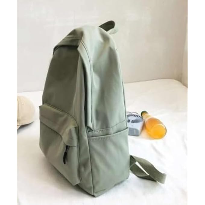 rayihni UnisexS Casual Daypack For Travel Classic Foldable Daily Standard Backpack Wbag54 Green - Image 2