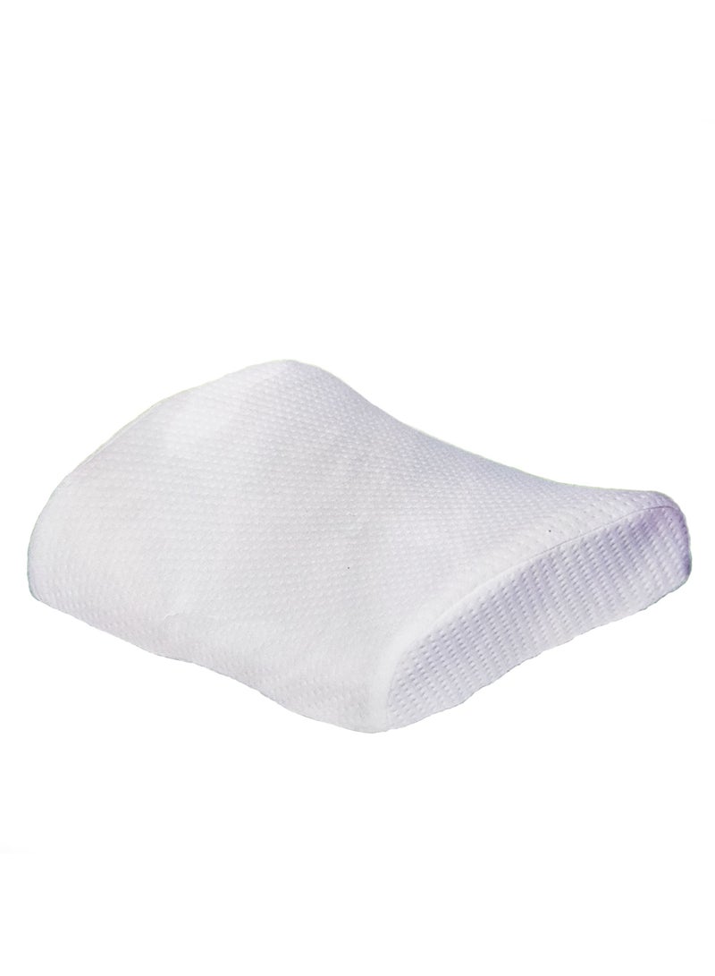 Valentini - Memory Foam Lumbar Support Pillow, 36 x 33 x 12 cm, White - Image 1
