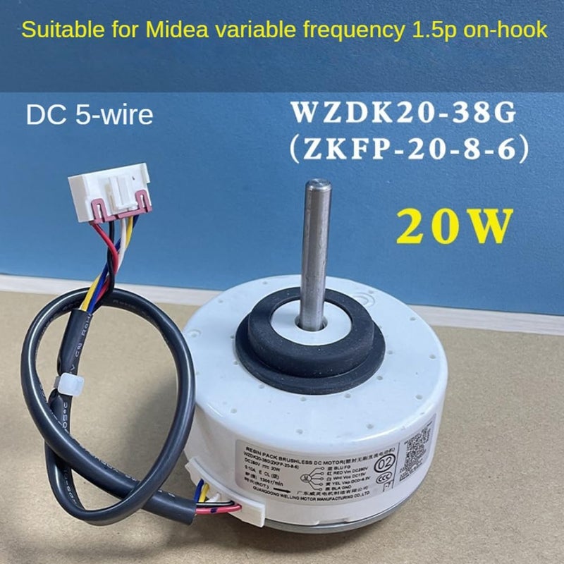 WZDK20 38G Air Conditioner Indoor Motor ZKFP 20 8 6 20W Brushless DC Fan Motor - Image 5