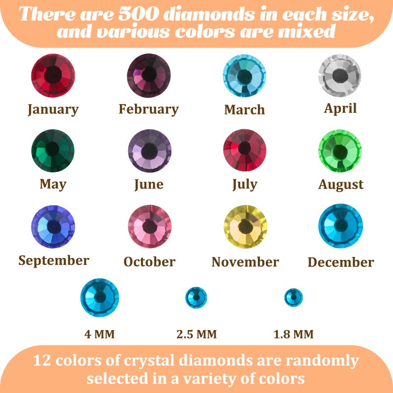 MTLEE Metal Stamping Jewelry Kit, Includes 3 Punch Tools, 1500 Rhinestones, 15 Tags for DIY Necklace Bracelet - Image 3