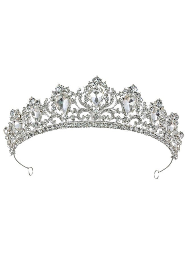 SAMKY Bride'S Crystal Wedding Tiara Crown Bridal Rhinestone Headpiece Hair Accessories  - Image 1