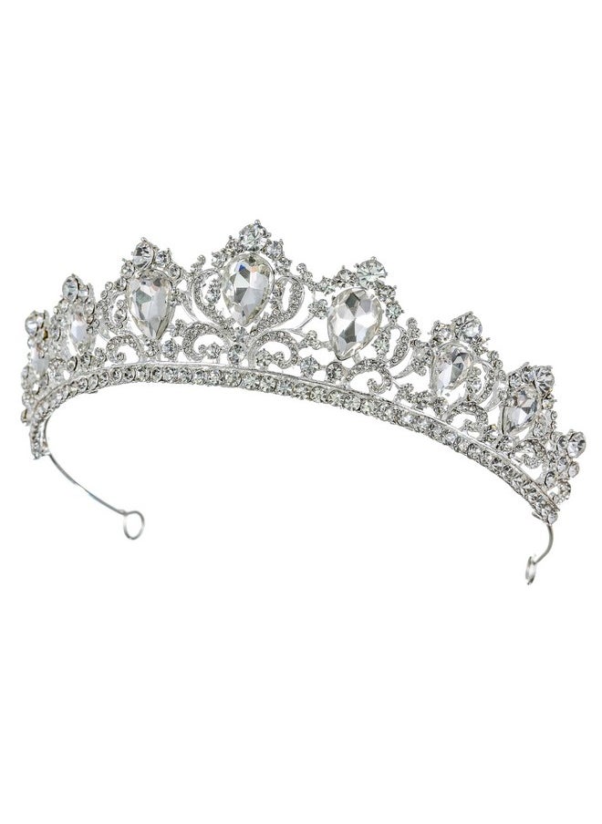 SAMKY Bride'S Crystal Wedding Tiara Crown Bridal Rhinestone Headpiece Hair Accessories  - Image 2