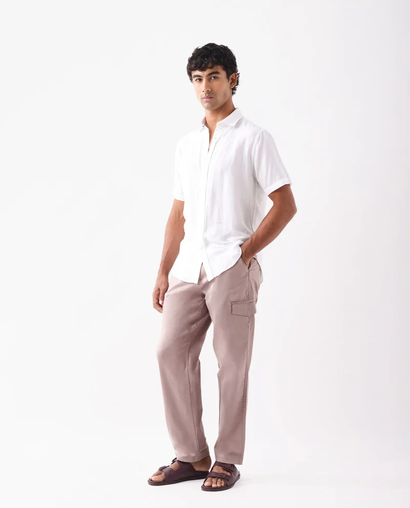 Rare Rabbit Men's Regular Fit Cargo Trouser