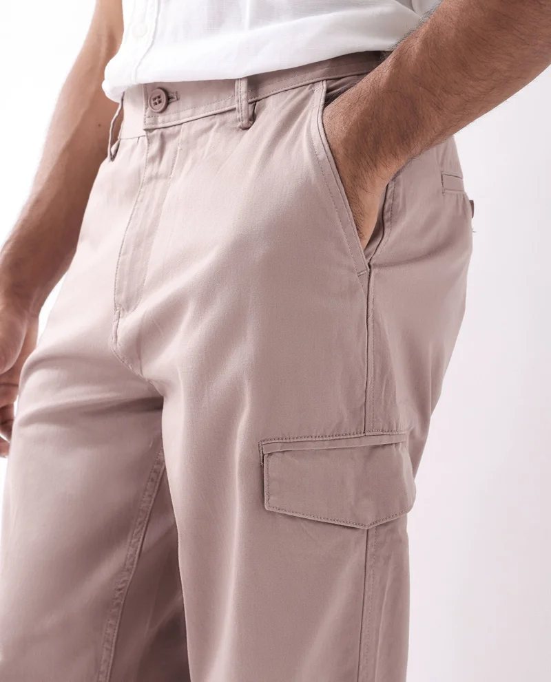 Rare Rabbit Men's Regular Fit Cargo Trouser