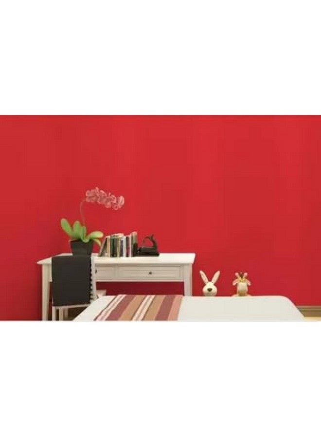 SUNBIRD Red Matte Color Vinyl Wall Stickers Vinyl Self Adhesive Wood Grain Wallpaper Waterproof Old Furniture Vinyl Red Stickers Wooden Door Wardrobe Desktop Pvc Wall Papers (20 X 60_Inch) - Image 3