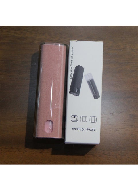 Mobile Phone Screen Cleaner Spray Wipe Tablet Computer Cleaning Suit Portable Touch Screen Cleaner Logo Computer-Color:Pink + Pc Shell + Cleaning Solution + Color Box