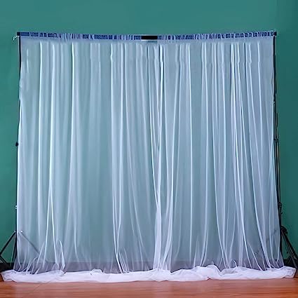 ArtRIght Decoration Tulle White net Curtain Cloth 2 Items Canopy Combo - Image 1