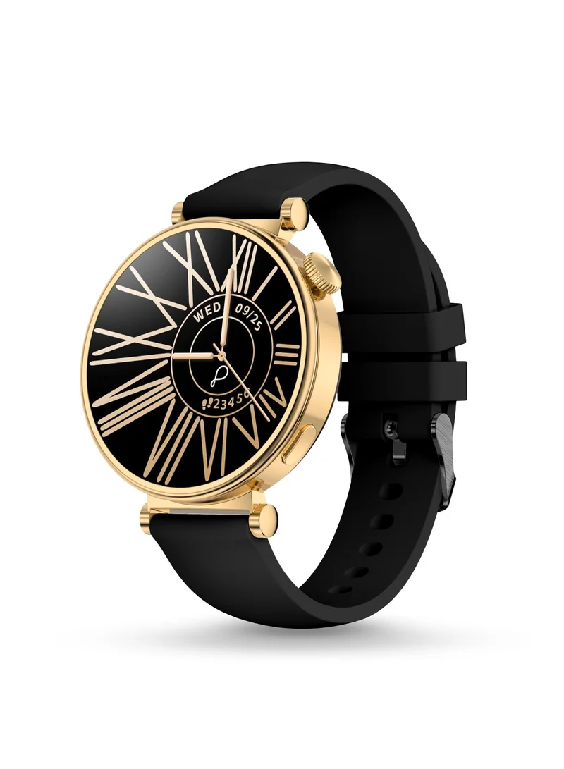 Pebble Vama 1.32" AMOLED Smartwatch for Women, Bluetooth Calling, Always On Display, Female Health Monitoring, SpO2, DIY Watch Faces, AI Voice Assistant, Stress Monitor