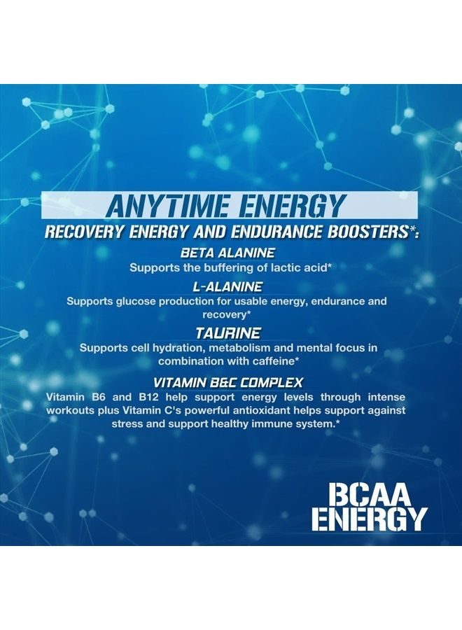 Evlution مسحوق الأحماض الأمينية EVL BCAAs - مسحوق طاقة BCAA قبل التمرين لاستعادة العضلات والنمو النحيف والقدرة على التحمل - مسحوق BCAA لإعادة الترطيب بعد التمرين مع كافيين طبيعي - توت أزرق - Image 4