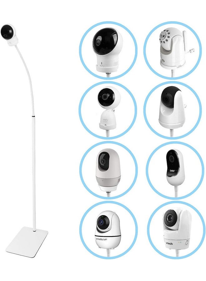 HOLACA 35 inch or 63 inch Floor Stand for Hellobaby, Infant Optics DXR-8/8 Pro, eufy, Vava/Hipp and Nooie Baby Monitor,Owlet and Motorola Baby Monitor, for Any Other Cameras with 1/4 Screw Mount - Image 1