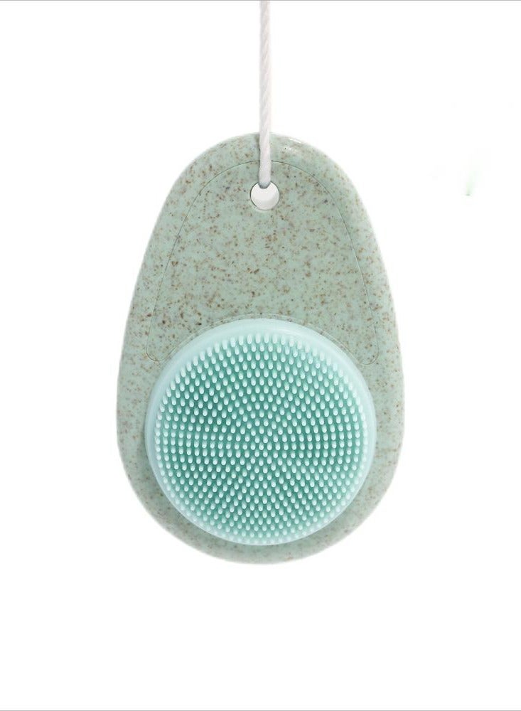 Generic Silicone Face Scrubber Brush Dual Sided Manual Face Cleaner for Women Gentle Skin Exfoliator Portable Skincare Tool  - Image 1