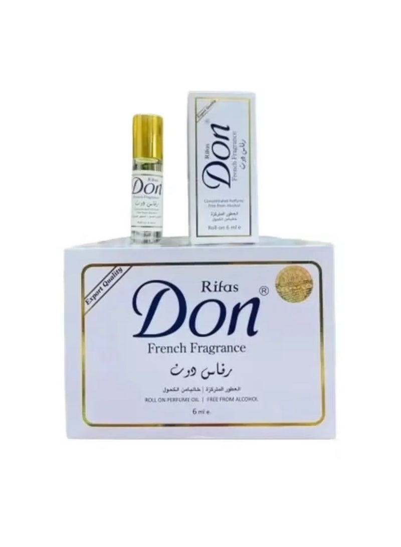 دون 12 حبه عطر دون مركز رول اون برفيوم خالي من الكحول - 6x12 مل - Image 2