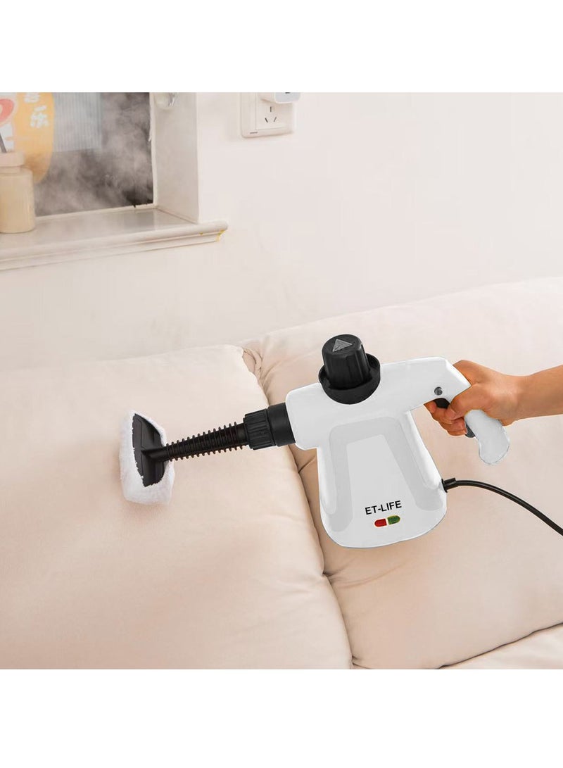 ET-LIFE Handheld Steam Cleaner, 1000W Steamer for Cleaning, Multipurpose Portable Steam Cleaners for Home Use with Safety Lock and 9 Accessory Kit to Remove Grime, Grease and More, Save Time and Effort - Image 5
