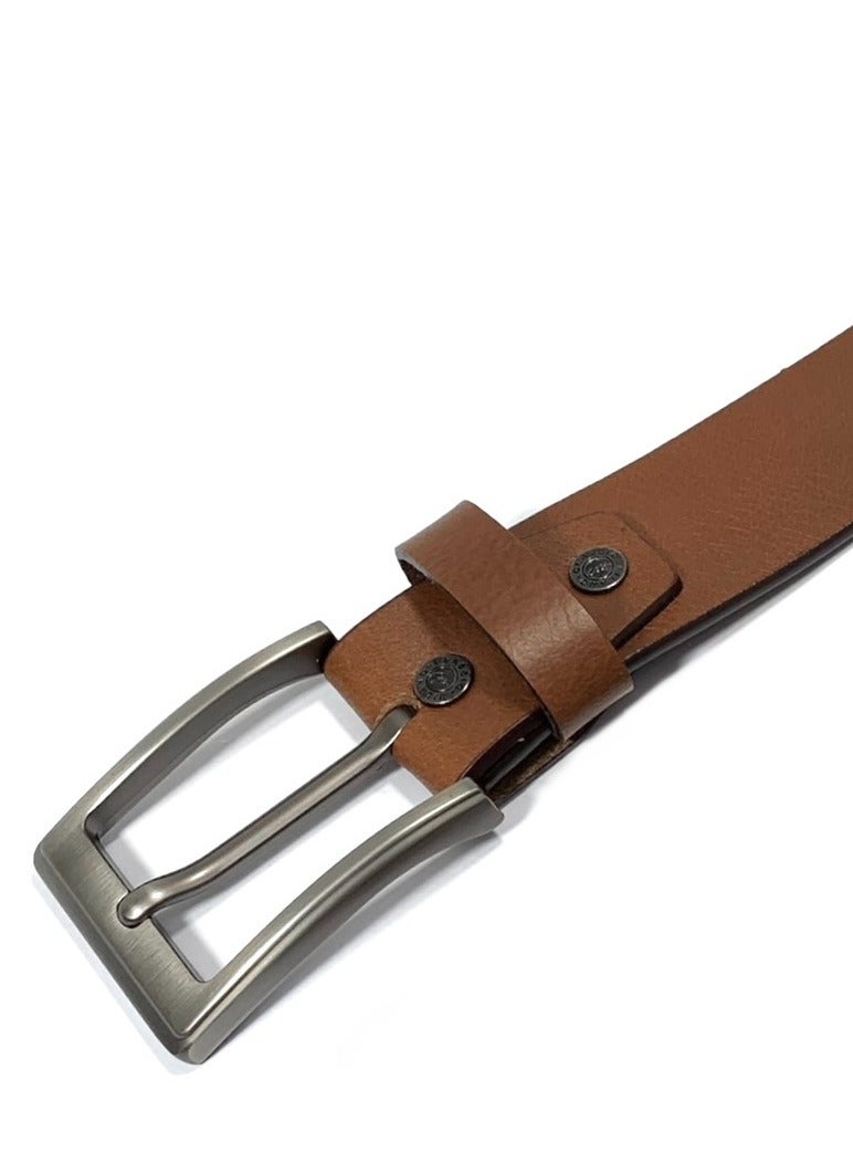 Classic Milano Genuine Leather Belt Men - Semi-Casual Men's Belts & Party Wear Belts for men, Casual Outfits Man Belt, Gifts - Men’s Leather Belt for Men - Image 3