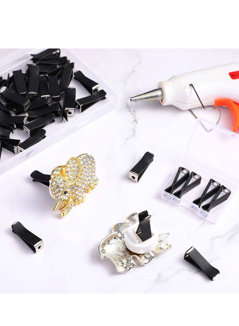 Y&D Car Vent Clips, 60 Pieces Square Head Design Air Freshener Outlet Perfume Auto Conditioner Clips for Office Home Smell Remover DIY Decorations (Black)  - Image 5