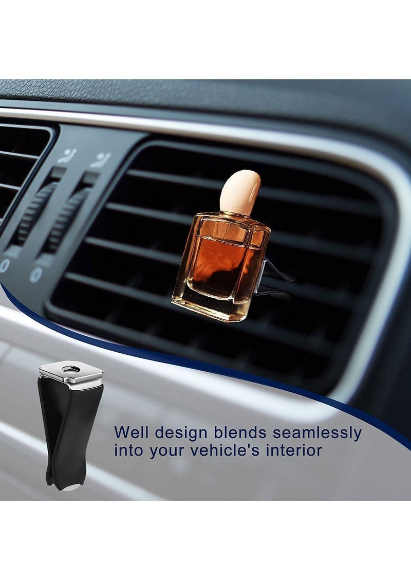 Y&D Car Vent Clips, 60 Pieces Square Head Design Air Freshener Outlet Perfume Auto Conditioner Clips for Office Home Smell Remover DIY Decorations (Black)  - Image 4