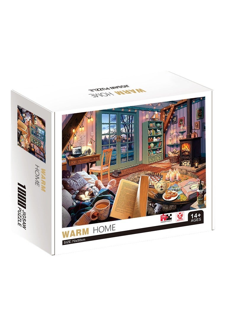 1000-Piece Colorful Landscape Jigsaw Puzzle - Brain-Enhancing Art Challenge - Image 1