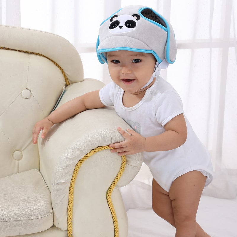 Baby toddler head protection cap baby toddler anti-fall cap protective head baby crash cap in stock wholesale(Grey) - Image 3