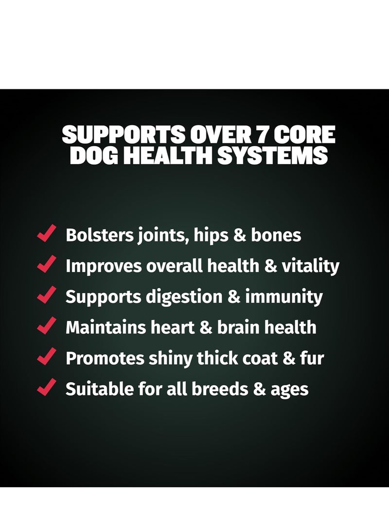 BULLY MAX Multivitamin Powder with Omega Glucosamine & Chondroitin for Immune System 13 oz  - Image 2