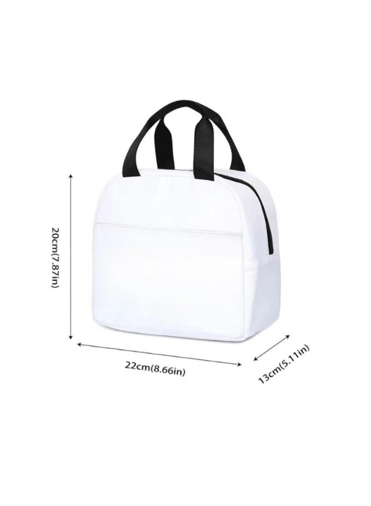Labubu lunch bag cartoon tote bag student lunch bag Aluminum foil insulated meal bag lunch box bag - Image 2