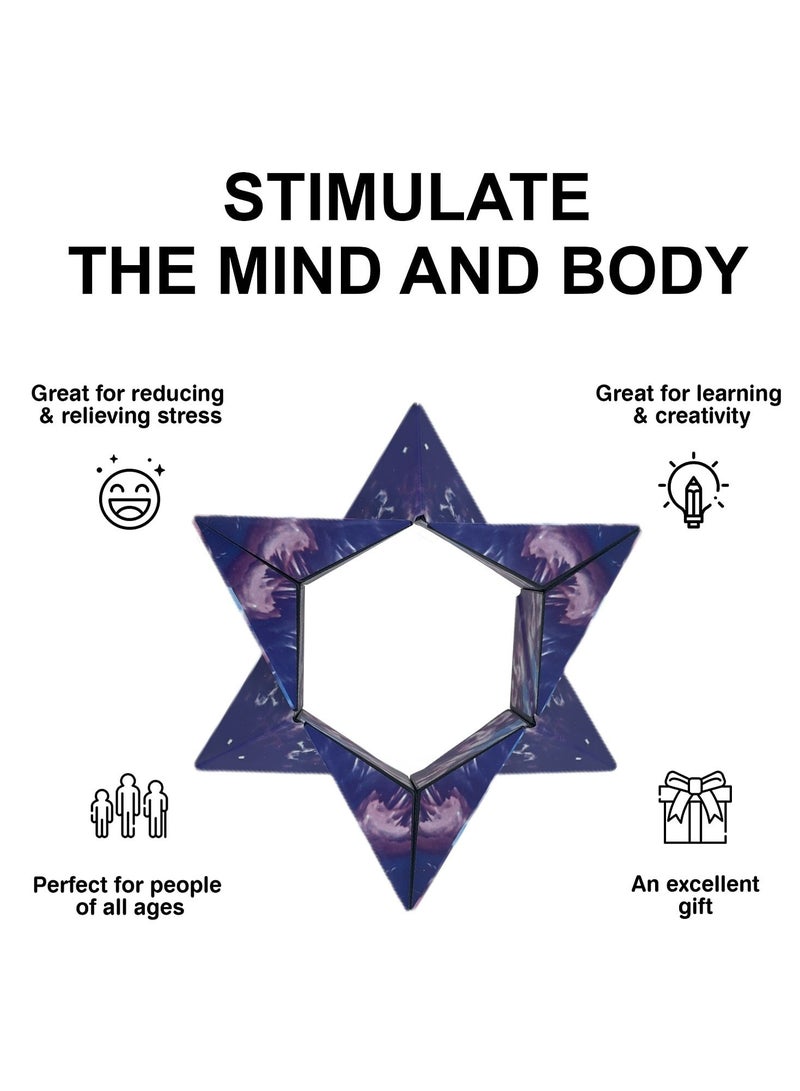 Cool Baby Shape Shifting Box - Extraordinary 3D Magic Cube – Cube Fidget Toy Transforms Into Over 70 Shape-Purple - Image 2