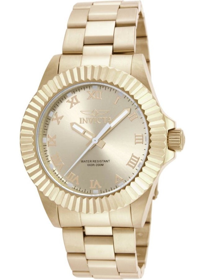 Invicta ساعة يد للرجال 16739 برو دايفر بعرض تناظري سويسري كوارتز ذهبية، ستانلس ستيل، 44 مم، 16739 - Image 1