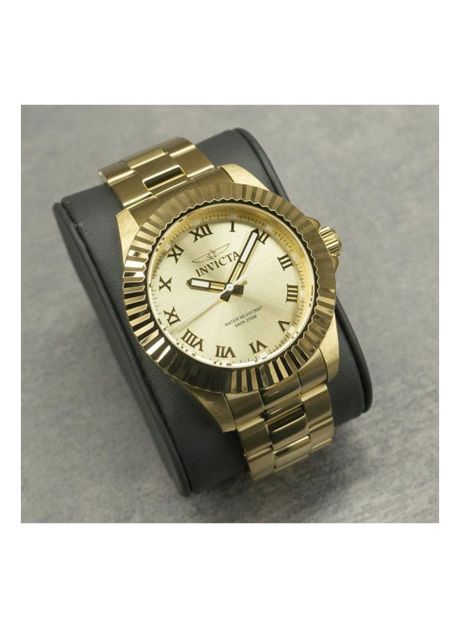 Invicta ساعة يد للرجال 16739 برو دايفر بعرض تناظري سويسري كوارتز ذهبية، ستانلس ستيل، 44 مم، 16739 - Image 2
