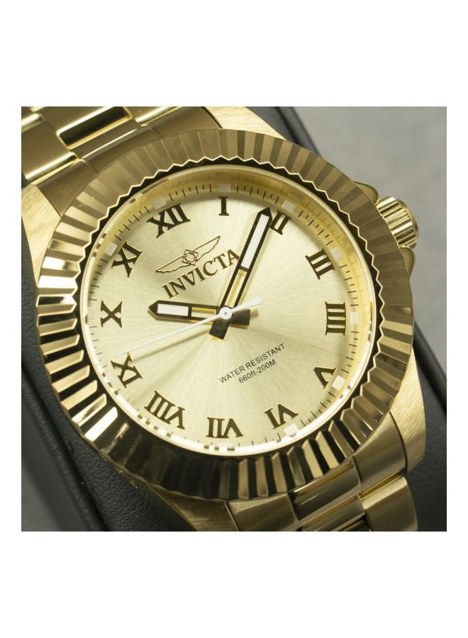Invicta ساعة يد للرجال 16739 برو دايفر بعرض تناظري سويسري كوارتز ذهبية، ستانلس ستيل، 44 مم، 16739 - Image 3