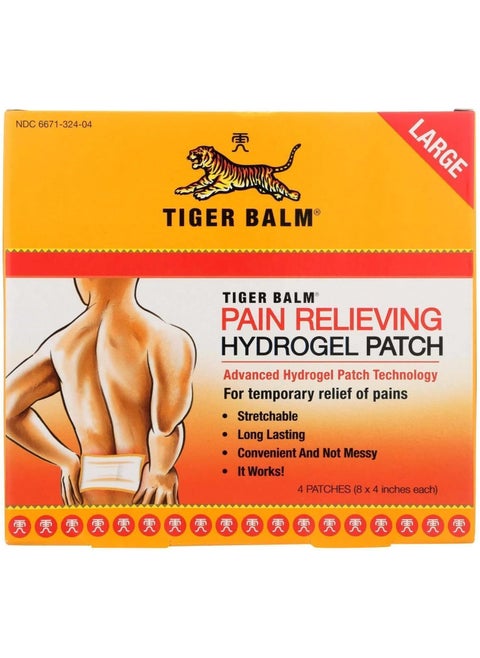Tiger Balm Pain Relieving Patch Large 4 Each (Pack of 2)