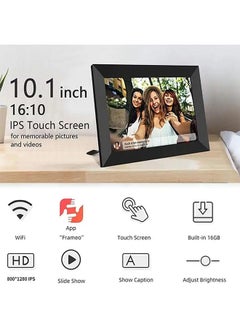 XiuWoo 10.1 Inch LCD Screen Digital Photo Frame for Bedroom Furniture, Smart Digital Picture Frame 800 * 1280 Screen Resolution, 32GB Large Capacity  - Image 4