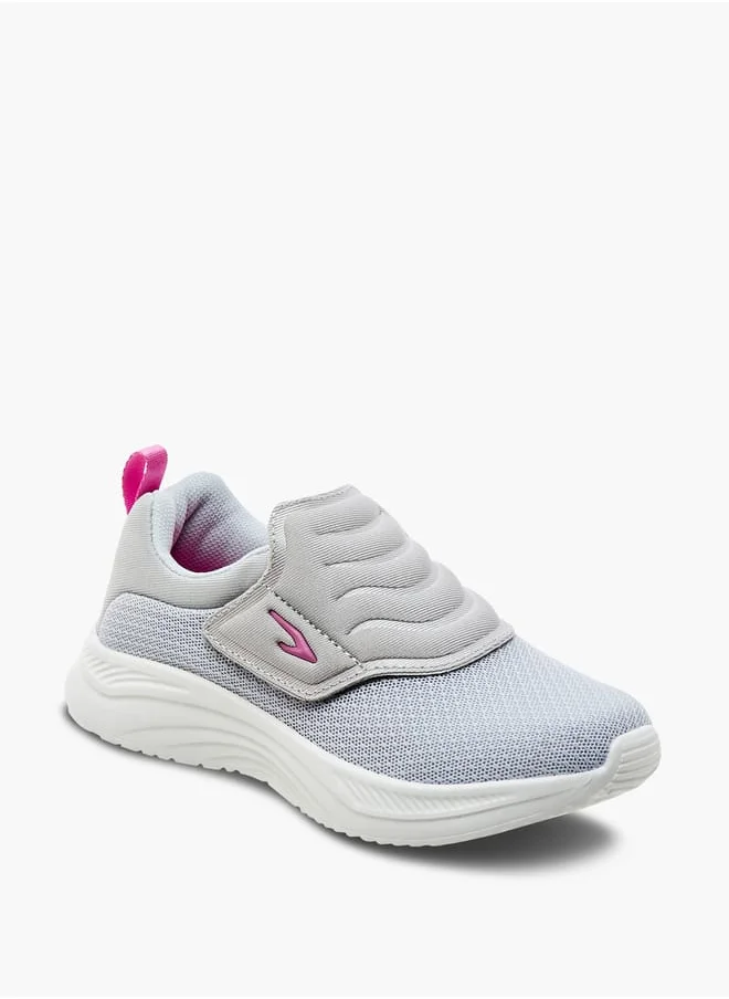 Dash Girls Textured Sneakers Hook and Loop Closure