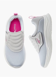 Dash Girls Textured Sneakers Hook and Loop Closure  - Image 1
