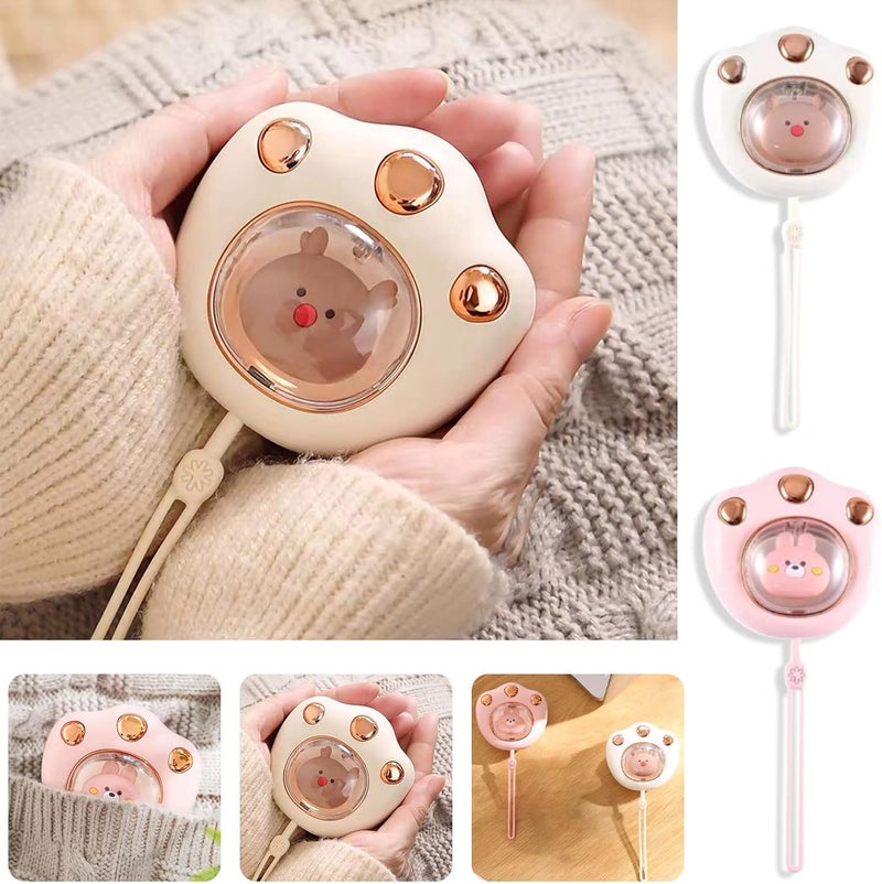 ويوبلز مدفئات يدوية قابلة لإعادة الشحن على شكل مخلب قطة، مدفئات يدوية كهربائية شتوية لطيفة تعمل بمنفذ USB، تدفئة تدوم طويلاً مع مستويات تسخين متعددة من 35 إلى 60 درجة مئوية، هدايا شتوية رائعة للنساء والرجال - Image 1