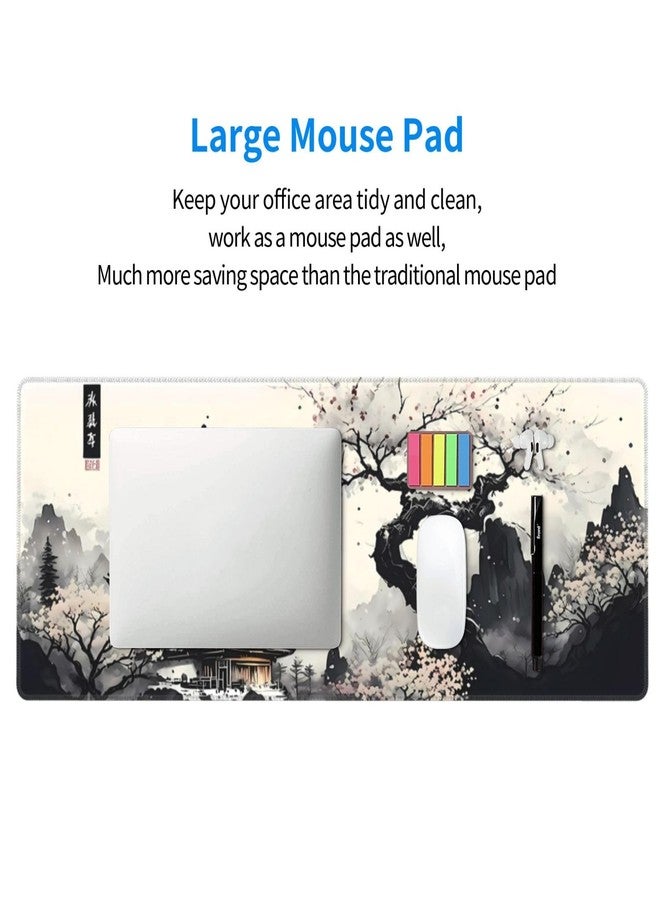 Brecoy Japanese Mouse Pad, Large Japanese Desk Mat, XL Anime Gaming Keyboard Mat, Non-Slip Rubber Base, Big Extended Desk Protector for Home Office, 31.5”x11.8” - Image 5