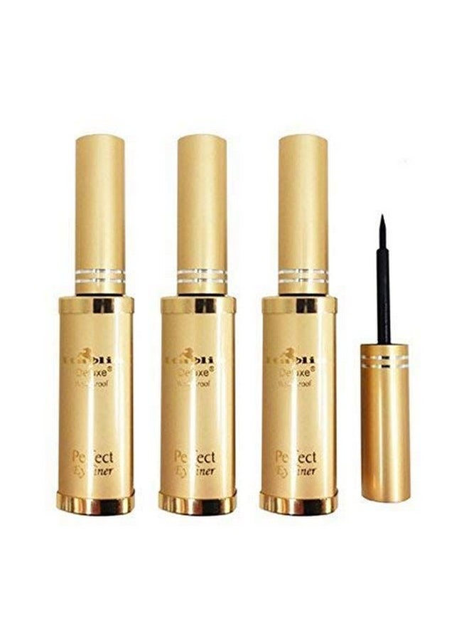 Italia Deluxe - Perfect Liquid Eyeliner Waterproof 3Pc Set - Image 1