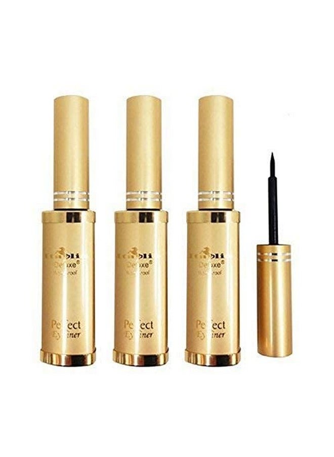 Italia Deluxe - Perfect Liquid Eyeliner Waterproof 3Pc Set - Image 1