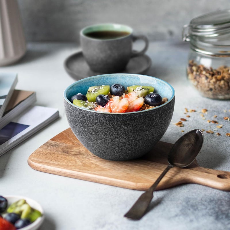 – 750 ml, Bowls Set of 6, Ceramic Bowl, Salad Bowls, Soup Bowl, Cereal Bowl, Kitchen Bowls, Rice Bowls – Microwave and Dishwasher Safe – Las Palmitas Collection - Image 2