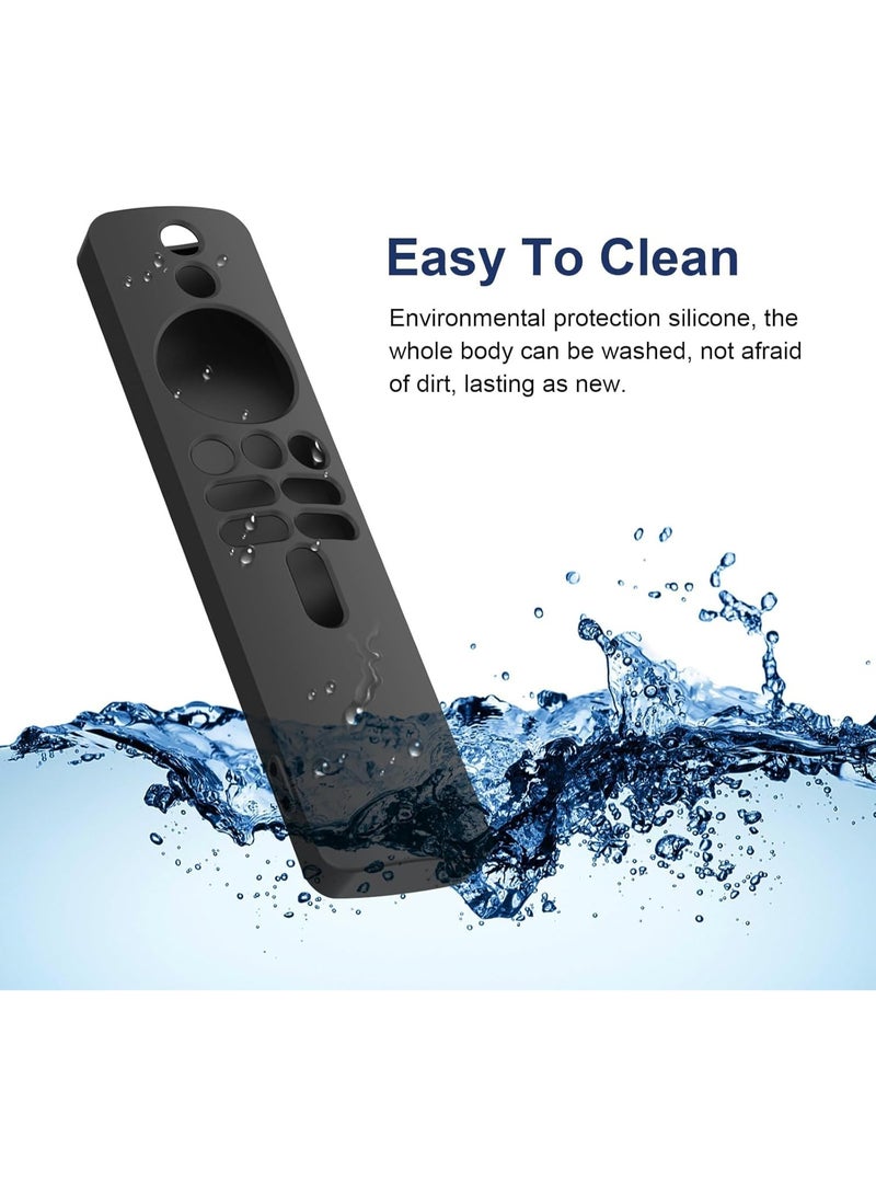 عربست جراب سيليكون لجهاز التحكم عن بعد XIAOMI MI Box S وجهاز التحكم عن بعد TV Box S (الجيل الثاني) - غطاء واقٍ مضاد للانزلاق مع حبل (أسود) - Image 5