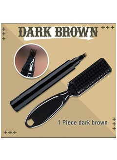 Kanza Men's New Beard Filler Pencil Pen and Brush Kit, Barber and Salon Beard Care Kit for Men (Dark Brown)  - Image 3