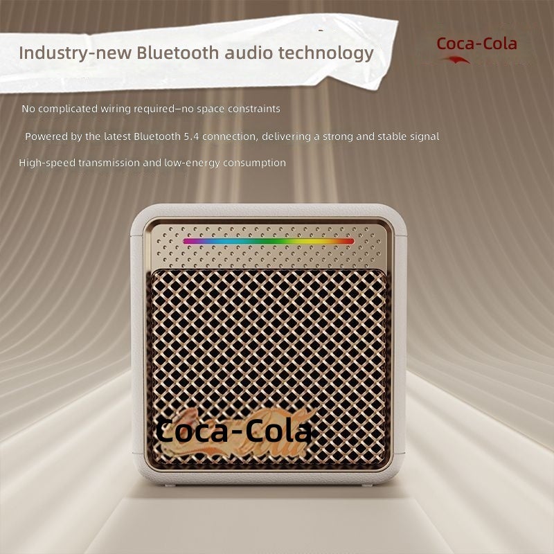 Coca-Cola Wireless Bluetooth Speaker - Mini Portable Outdoor Sound with Card Slot - Image 3