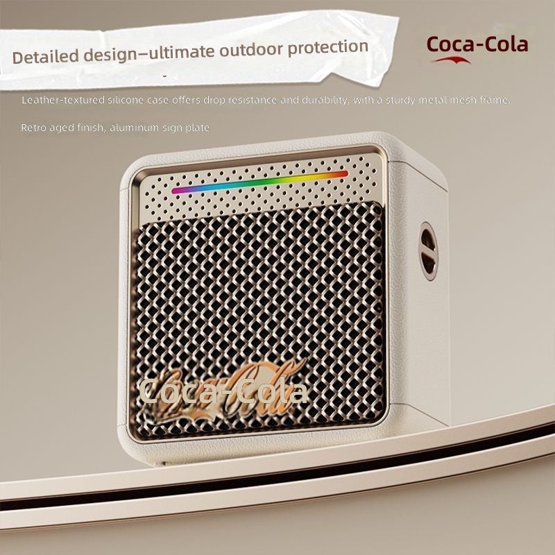 Coca-Cola Wireless Bluetooth Speaker - Mini Portable Outdoor Sound with Card Slot - Image 1