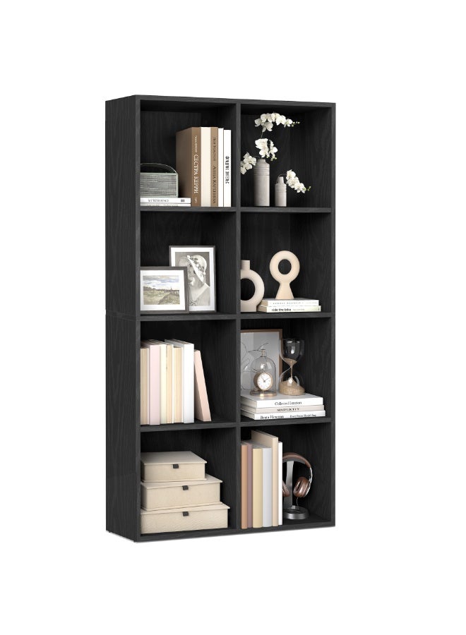 فاساجيل خزانة كتب من فازاجل بواجهة مفتوحة مكونة من 6 مكعبات، منظم تخزين من مستويين لغرفة النوم أو غرفة المعيشة أو المكتب، MDF، - Image 2