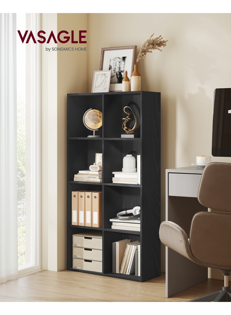 فاساجيل خزانة كتب من فازاجل بواجهة مفتوحة مكونة من 6 مكعبات، منظم تخزين من مستويين لغرفة النوم أو غرفة المعيشة أو المكتب، MDF، - Image 1