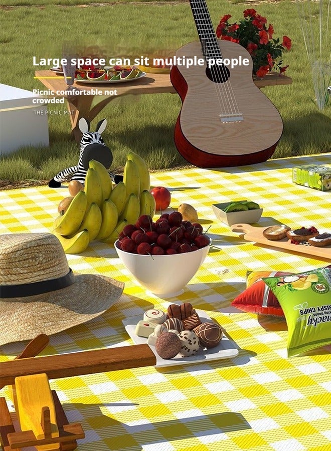 GOGA Outdoor Camping Mat Widen Waterproof Foldable Picnic Mat Plaid Beach Blanket Baby Multiplayer Tourist Mat，Camping Accessories ,200*200cm - Image 1