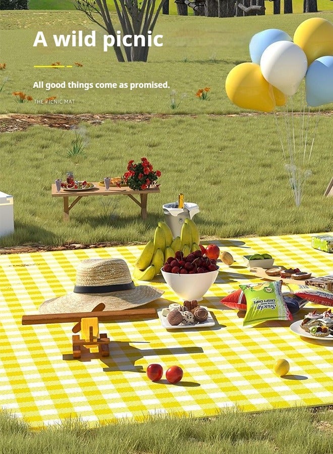 GOGA Outdoor Camping Mat Widen Waterproof Foldable Picnic Mat Plaid Beach Blanket Baby Multiplayer Tourist Mat，Camping Accessories ,200*200cm - Image 3