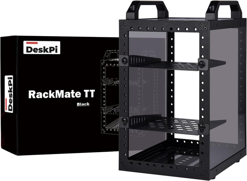 خزانة خادم مصغرة GeeekPi DeskPi RackMate TT لأجهزة الكمبيوتر الصغيرة، الشبكات، الخوادم، ومعدات الصوت والفيديو - Image 1